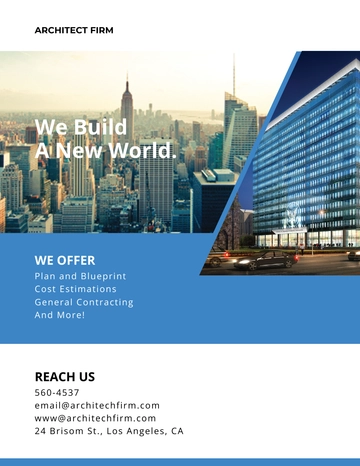 Free Architect Firm Flyer Template to Edit Online