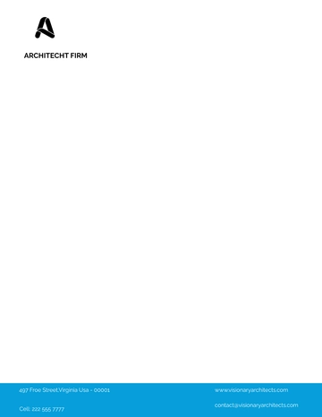 Free Architect Firm Letterhead Template to Edit Online