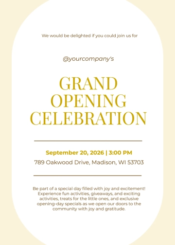 Free Cafe And Restaurant Grand Opening Invitation Template to Edit Online