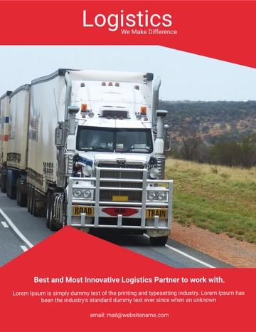Free Logistics Services ebook Cover Page Template to Edit Online