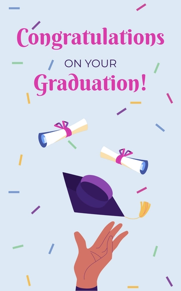 Free Graduation Card Template to Edit Online