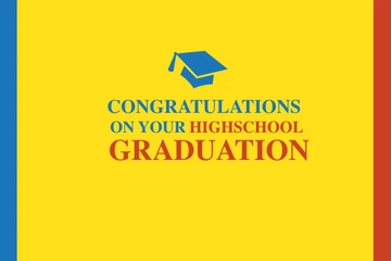 Free High School Graduation Card Template to Edit Online