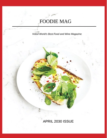 Free Food Magazine Template to Edit Online
