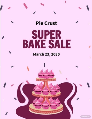Modern Bake Sale Flyer Template