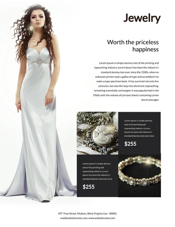 Free Jewelry ebook Cover Page Template to Edit Online
