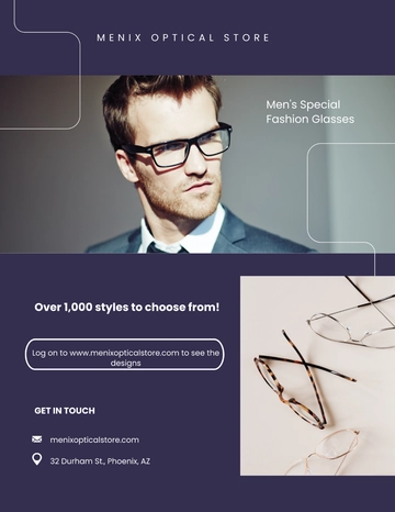 Free Optical Store Flyer Template to Edit Online