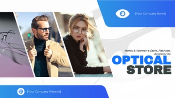 Free Optical Store YouTube Banner Template to Edit Online
