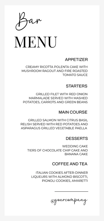 Free Bakery Menu Design Template to Edit Online