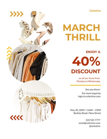 Free Fashion Product Gift Voucher Flyer Template to Edit Online