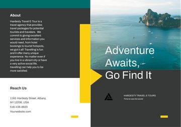 Free Travel & Tour Bi-Fold Brochure Template to Edit Online