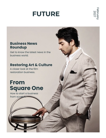 Free Business Profile Magazine Template to Edit Online