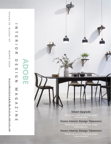 Free Best Interior Design Magazine Template to Edit Online