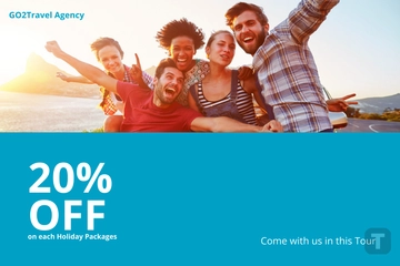 Free Travel Agency Postcard Template to Edit Online