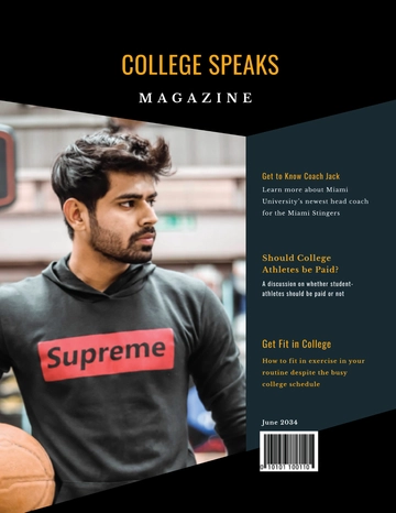 Free College Annual Magazine Template to Edit Online