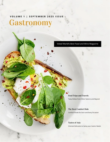 Free Food & Drink Magazine Template to Edit Online