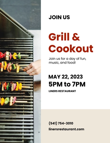 Free Printable Cookout Flyer Template to Edit Online Free Printable Cookout Flyer Template to Edit Online