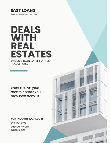 Free Sample Mortgage Lender Flyer Template to Edit Online