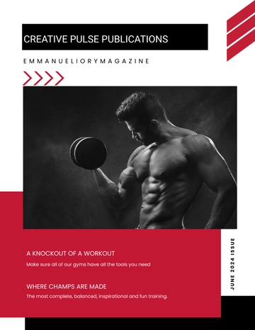 Free Gym Magazine Template to Edit Online