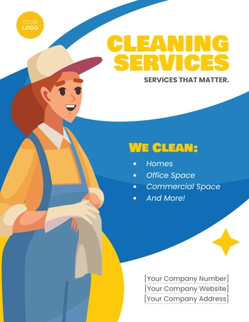 Free Cleaning Flyer Template to Edit Online