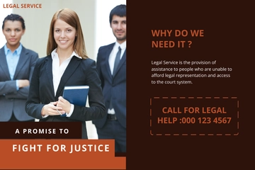 Free Legal Services Postcard Template to Edit Online