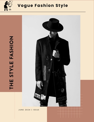 Free Fashion Magazine Cover Template to Edit Online