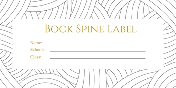 Free Spine Label Template to Edit Online
