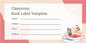 Free Classroom Book Label Template to Edit Online