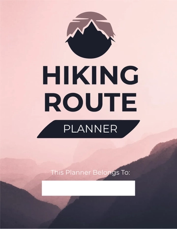 Free Hiking Route Planner Template to Edit Online