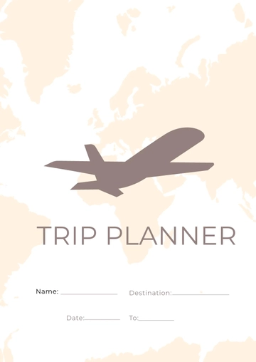 Free Printable Trip Planner Template to Edit Online