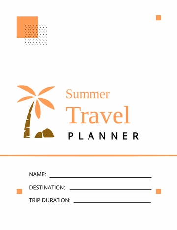 Free Summer Travel Planner Template to Edit Online