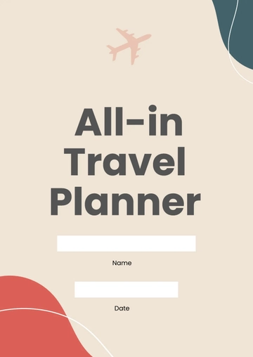 Free Basic Travel Planner Template to Edit Online