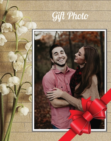 Free Gift Photo Frame Template to Edit Online