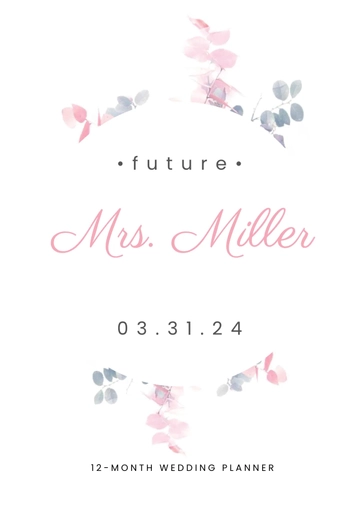 Free Sample 12-Month Wedding Planner Template to Edit Online