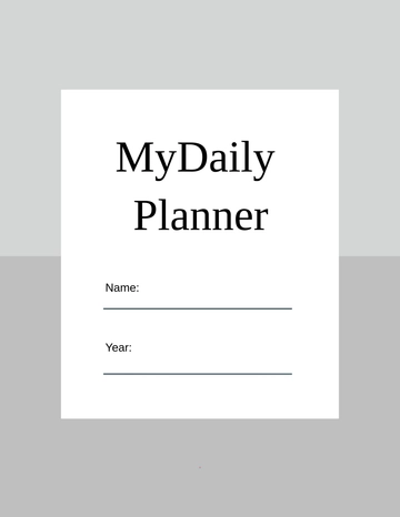 Free Basic Daily Planner Template to Edit Online