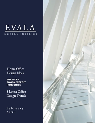 Free Creative Architect Magazine Template to Edit Online