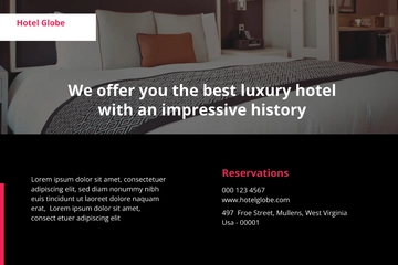 Free Modern Hotel Postcard Template to Edit Online
