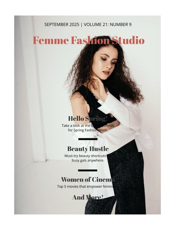 Free Women's Lifestyle Magazine Template to Edit Online