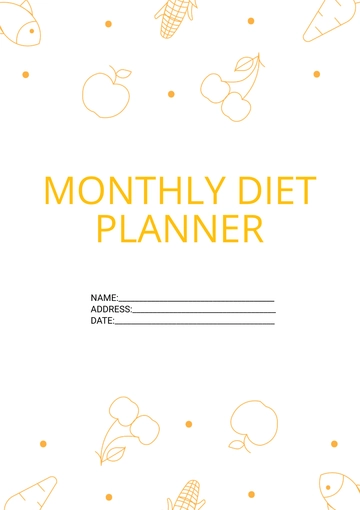 Free Monthly Diet Planner Template to Edit Online Free Monthly Diet Planner Template to Edit Online