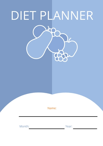 Free Printable Diet Planner Template to Edit Online