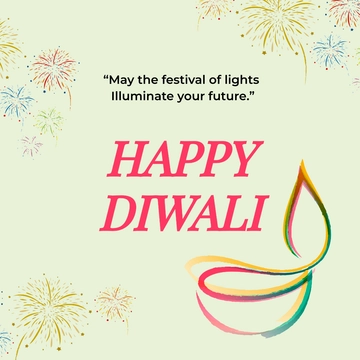 Free Happy Diwali Instagram Post Template to Edit Online