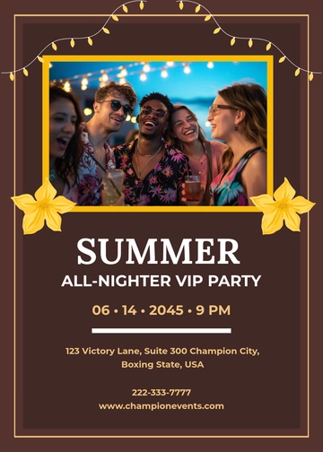 VIP Party Invitation Template - Edit Online & Download