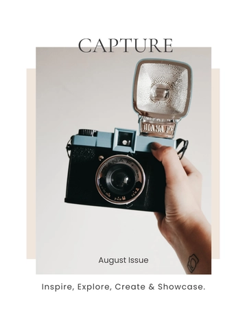 Free Minimal Photography Magazine Template to Edit Online