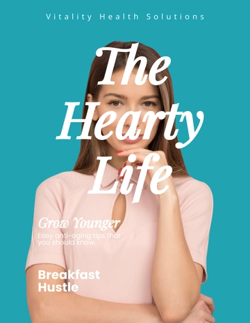 Free Printable Health Magazine Template to Edit Online