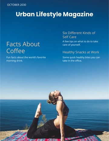 Free Modern Health Magazine Template to Edit Online