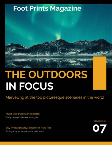 Free Modern Lifestyle Magazine Template to Edit Online