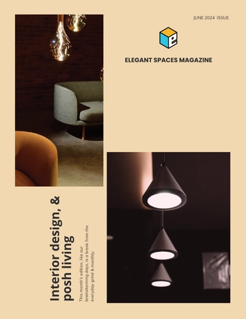 Free Printable Interior Design Magazine Template to Edit Online