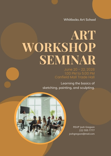 Free Workshop Seminar Invitation Template to Edit Online