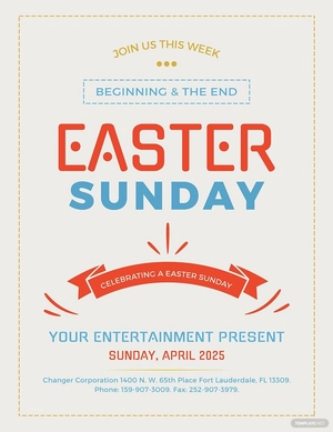 Easter Sunday Celebration Template