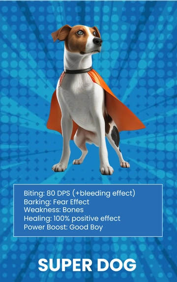 Free Superhero Trading Card Template to Edit Online