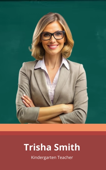 Free Teacher Trading Card Template to Edit Online